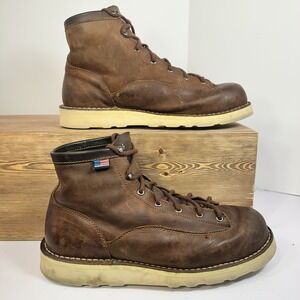 Danner Bull Run 6" BRN Cristy Work Boots 15552 Men SZ 13 Slip Resistant EH USA